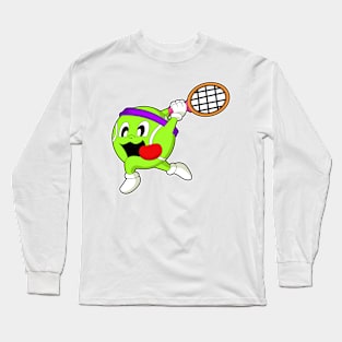 Tennis ball with Tennis racket Long Sleeve T-Shirt